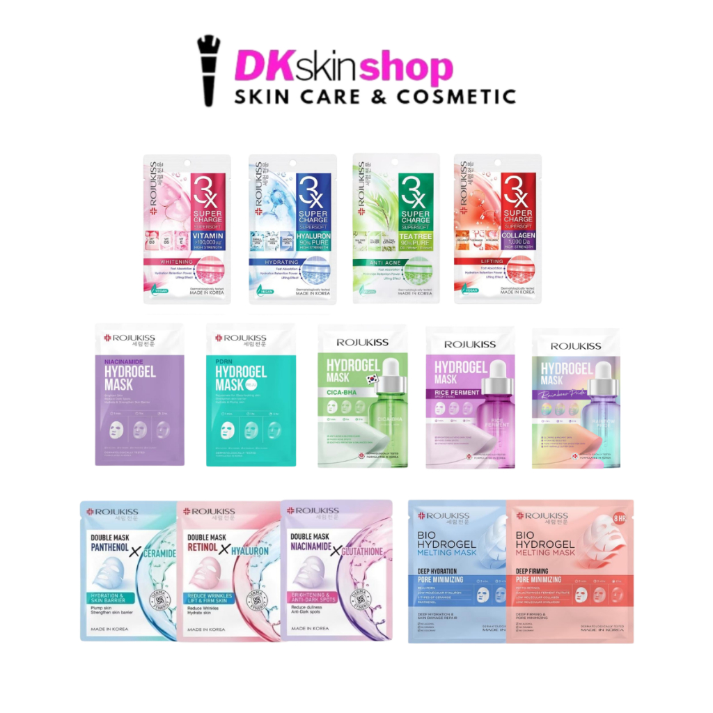 โรจูคิส ซุปเปอร์ ชาร์จ มาส์ก Rojukiss 3x Super Charge Mask [มีให้เลือก 9 สูตร]