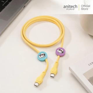 Anitech X Snoopy4 สายชาร์จโทรศัพท์ C to C รุ่น SNP-C002 สายยาว 1 เมตร ความเร็วในการสายชาร์จไฟ100W