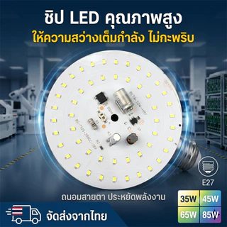 หลอดไฟ LED ขั้ว E27 ประหยัดพลังงานสูง ประหยัดไฟ 85%