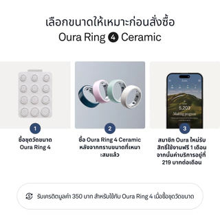 Oura Ring 4 Ceramic แหวนอัจฉริยะ รุ่น เซรามิก Smart Ring - แหวนติดตามสุขภาพ สีน้ำเงินเข้ม / Midnight