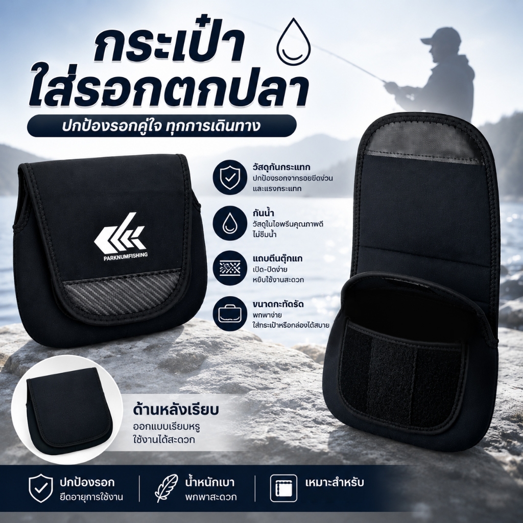 กระเป๋าใส่รอก PARKNUMFISHIG สำหรับตกปลา