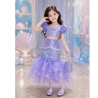 🇹🇭มีส่งแมส จาก กทม🇹🇭ชุดนางเงือก ผ้าไหมเทียม นางเงือก งานสวยมาก mermaid costume cosplay