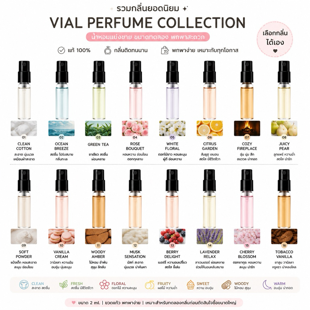 น้ำหอมขนาดทดลอง / Perfume Sample 1ml✨ ดิ~0อร์ มีหลายกลิ่นให้เลือก