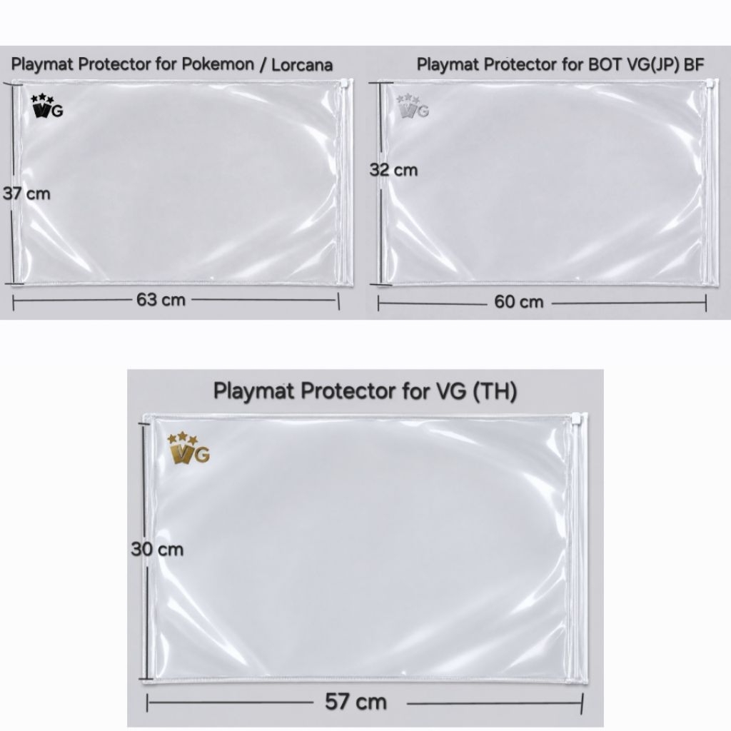 ซองคลุมเพลแมท Playmat Protector Vanguard Buddyfight BOT Pokemon Lorcana