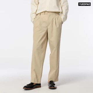 Yuedpao Ultimate Stretch - Men's Pleated Pants (Relaxed Fit) กางเกงสแล็คมีจีบหน้า กางเกงผู้ชาย กางเกงทำงาน ทรงกระบอก