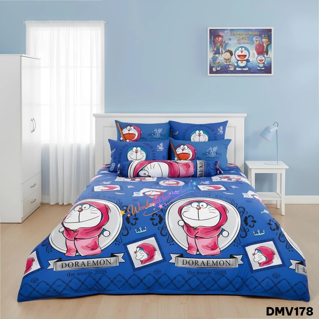ชุดเครื่องนอน TOTO ลายโดราเอมอน รุ่น DMV178