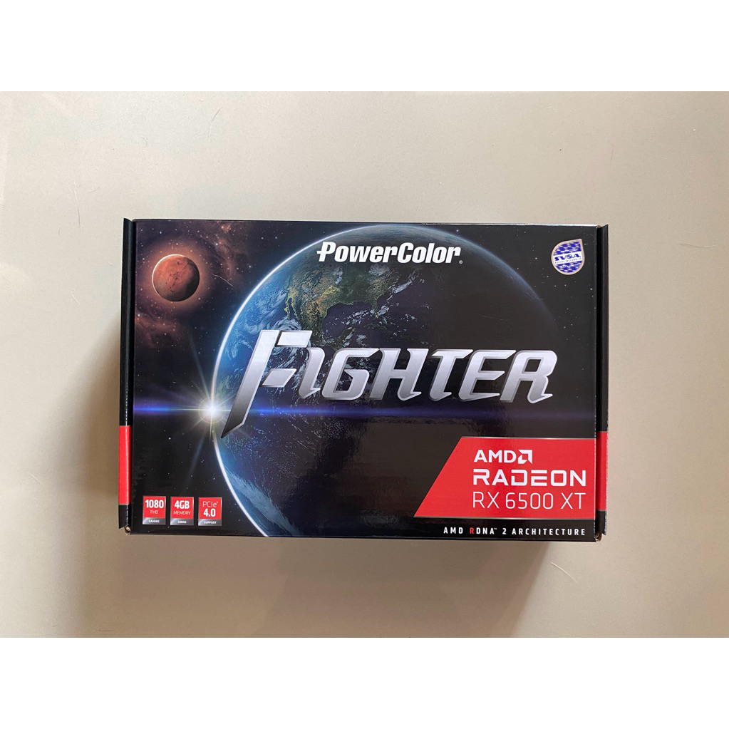 การ์ดจอ Power color Fighter  AMD Radeon Rx6500xt สินค้ามือสอง