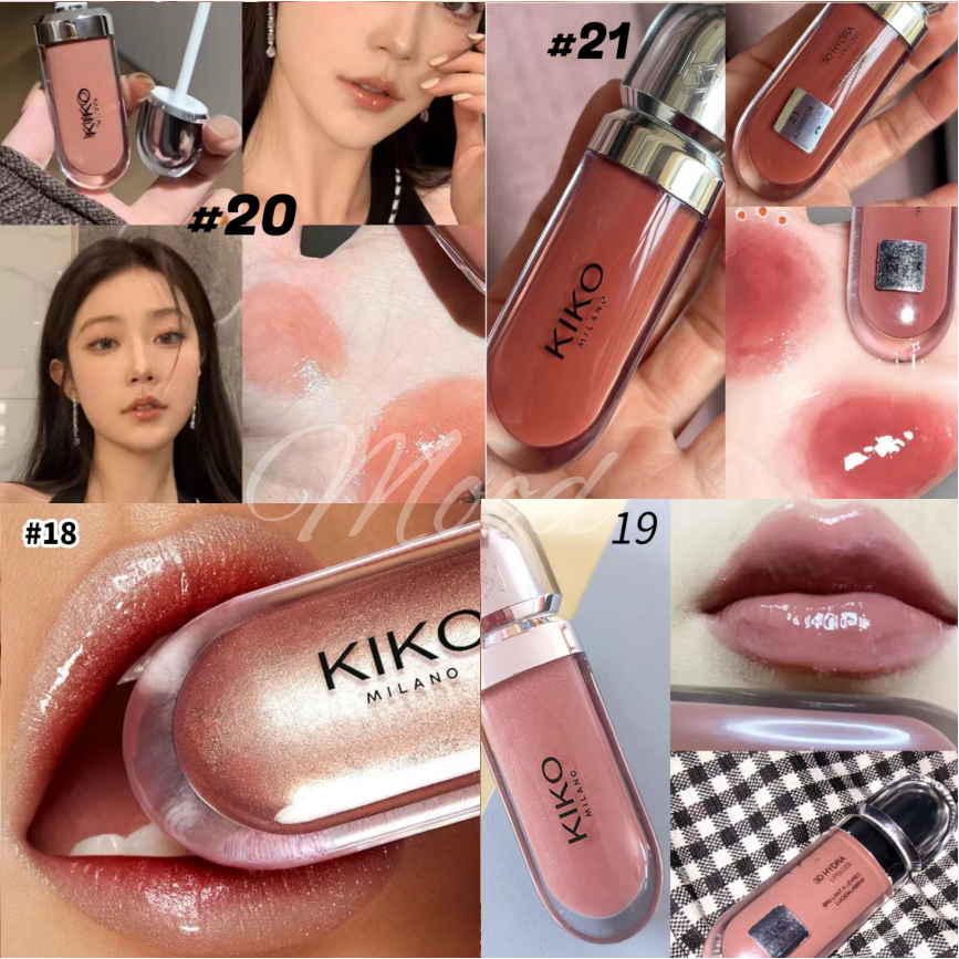 ลิปกลอส KIKO MILANO 3D Hydra 6.5ml เนื้อเนียนนุ่ม ไม่เหนียวเหนอะหนะ สินค้าพร้อมส่ง เฉดสีฮิต