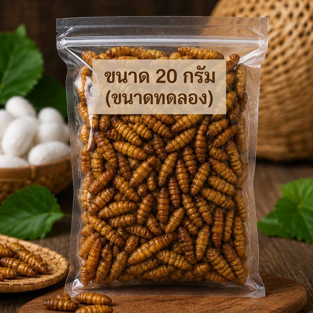 หนอนไหม(ดักแด้)อบแห้ง หนอนไหมอบแห้ง รูปที่ 4