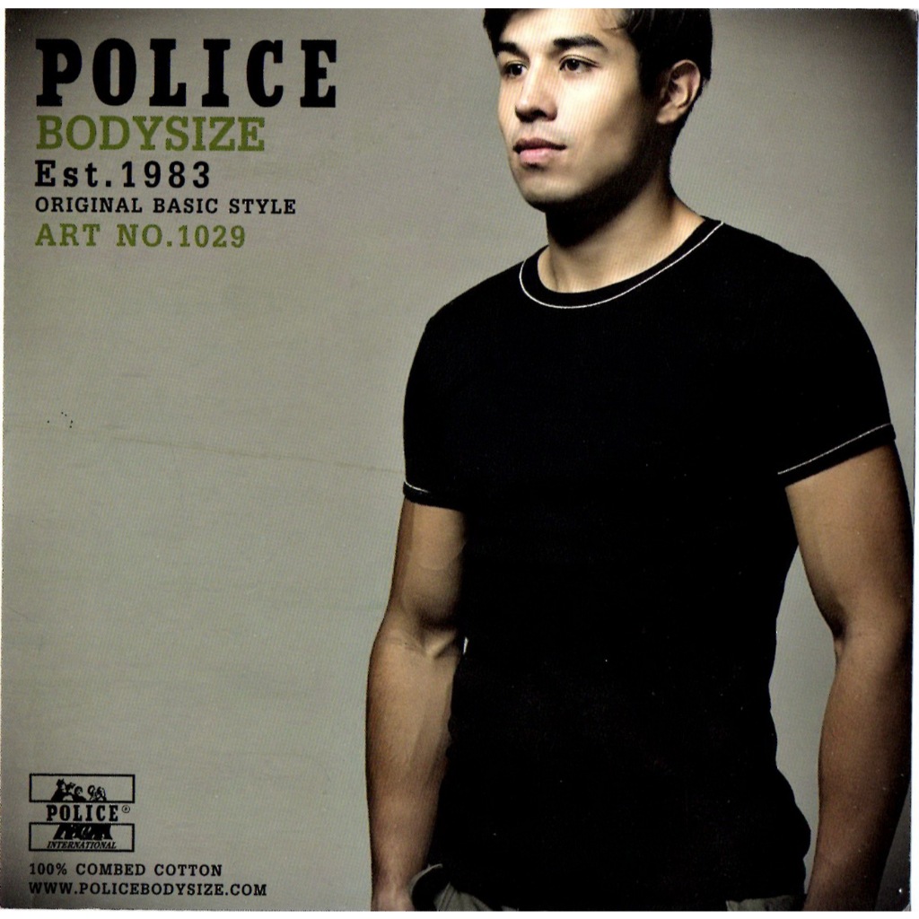 Police เสื้อยืดทรง Slim Fit รุ่น BASIC