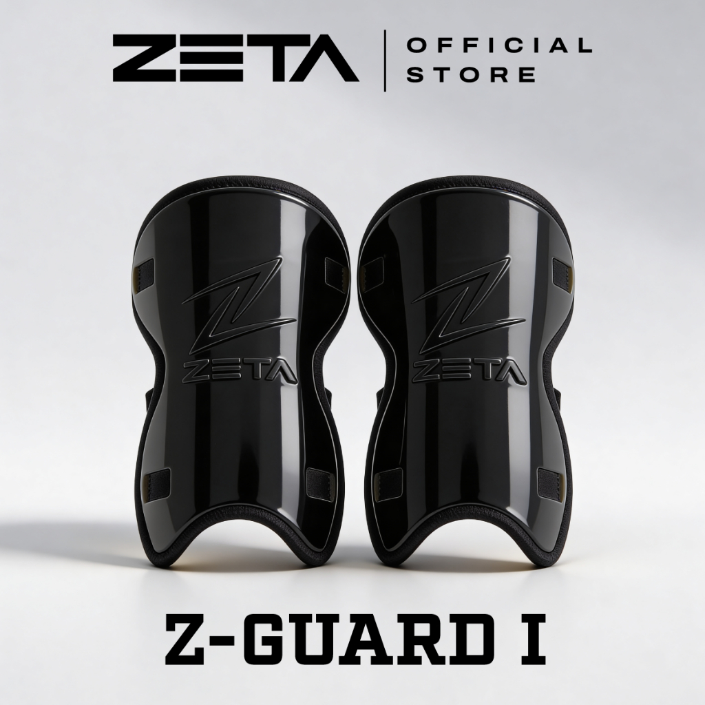 ZETA ซีต้า สนับแข้งฟุตบอล รุ่น Z-SHIELD สีดำ *น้ำหนักเบา กระชับ ป้องกันมั่นใจทุกเกม*
