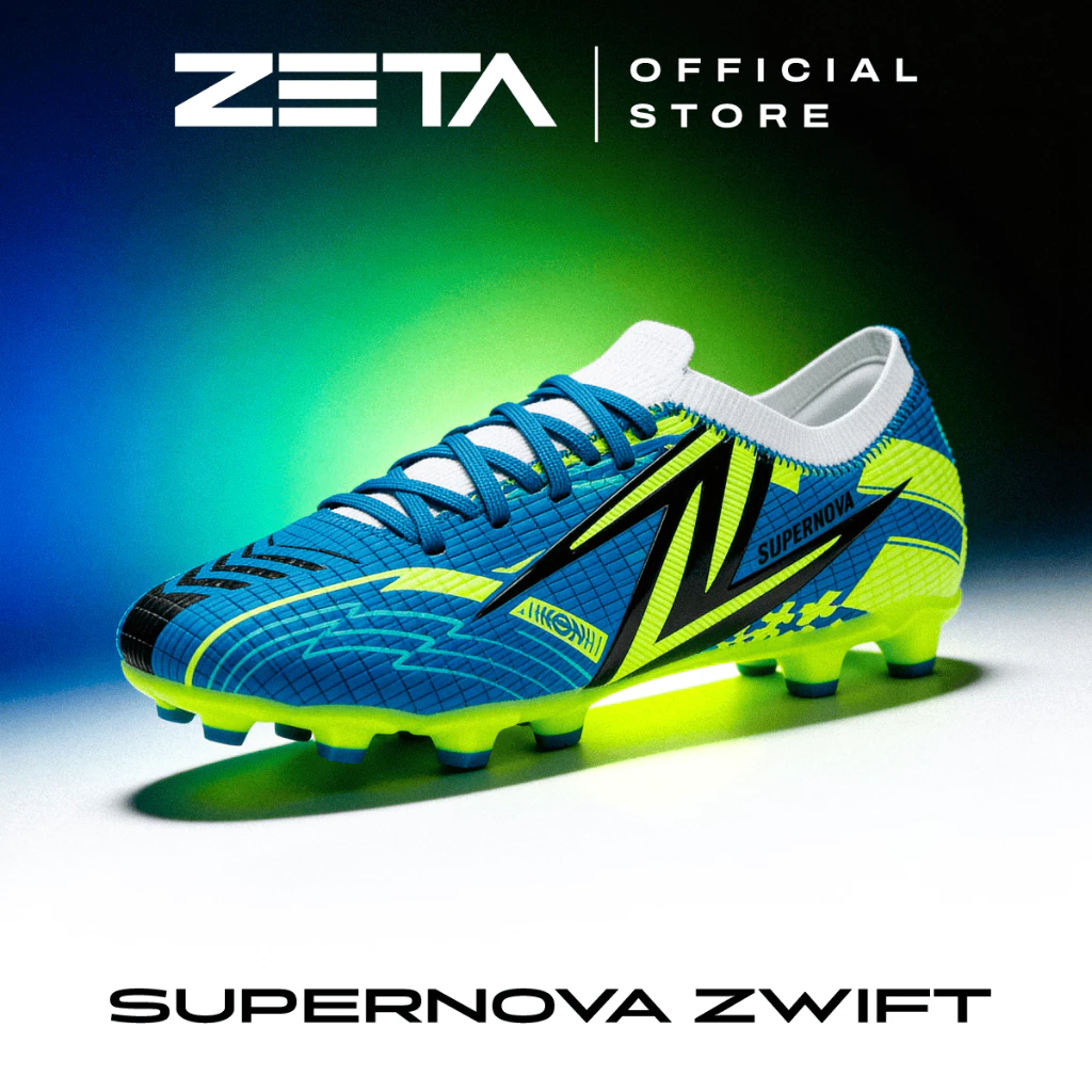 ZETA ซีต้า รองเท้าฟุตบอล รุ่น SUPERNOVA ZWIFT ZTFSC07GB GREEN/ BLUE *น้ำหนักเบา นุ่ม ทนทาน*