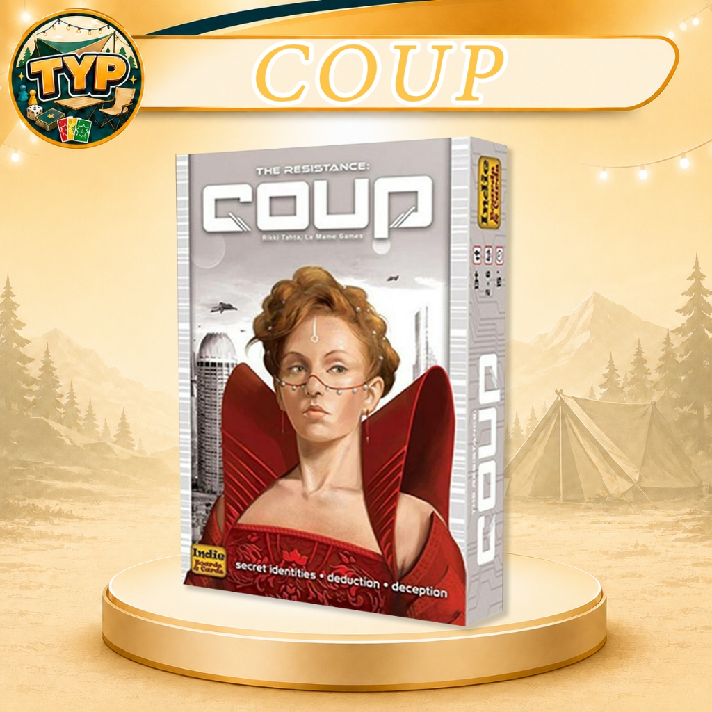 ไพ่การ์ด COUPสนุก การ์ดตัวละคร การ์ดหมายเลข พัฒนาความคิด พัฒนาสมอง  เกมสนุก เกมคลาสสิ