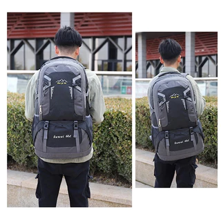 กระเป๋าเป้เดินทางใบใหญ่ ความจุ 60L/40L กระเป๋าเป้สะพายหลัง กันน้ำ ใส่ของได้เยอะ สําหรับเดินทาง ตั้งแคมป์