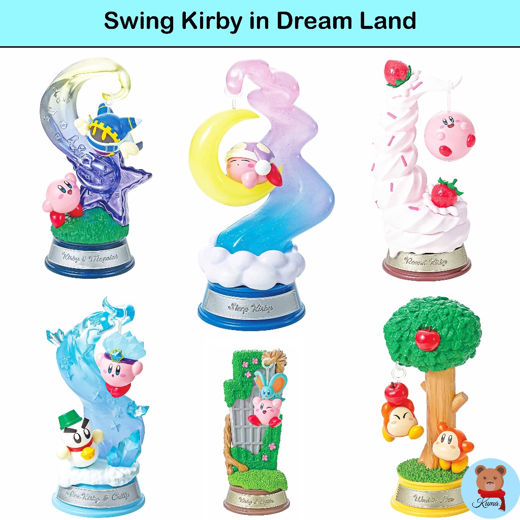 ✅Re-Ment Swing Kirby in Dream Land มีให้สะสม6แบบ 6 types 🇯🇵รีเม้นท์ เคอร์บี้ 6 แบบ