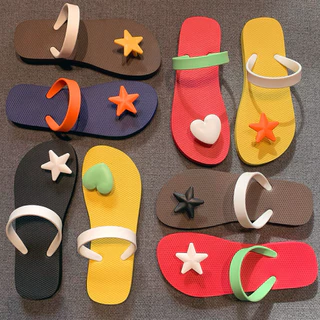 ❤️(พร้อมส่ง) รหัส 102 รองเท้าแตะน่ารัก กันลื่น เหมาะสำหรับสวมใส่กลางแจ้งและชายหาด💙