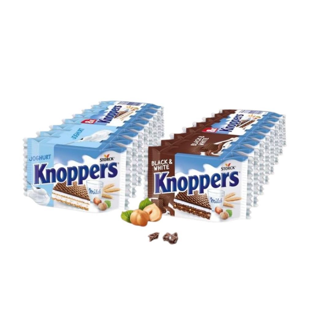 Knoppers Wafer น้ำหนัก 200 กรัม 1 แพ็ค มี 8 ห่อ (25g x8) มี 2 รส