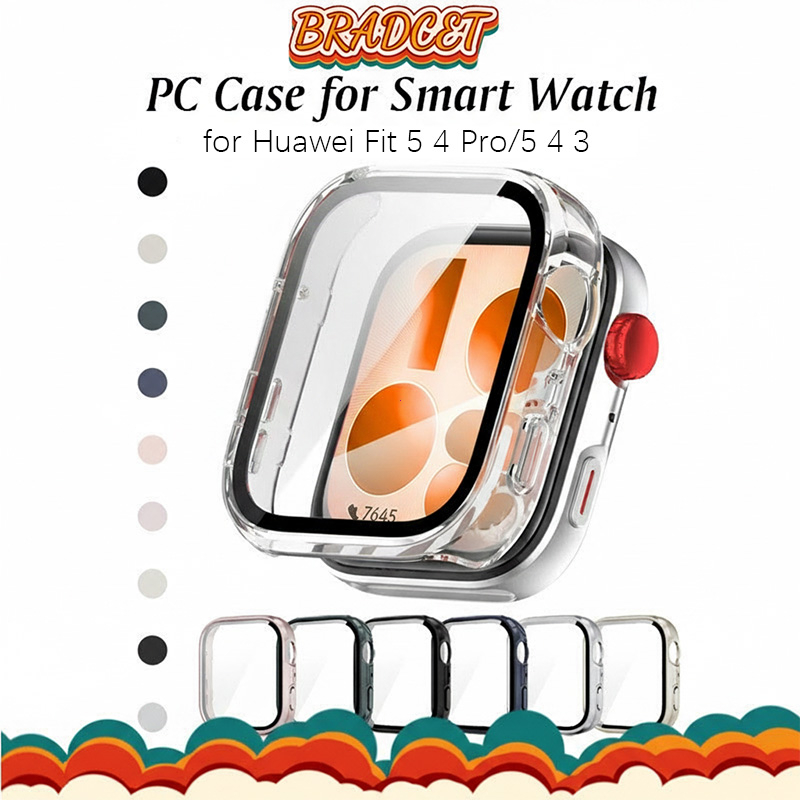 กระจกนิรภัย PC Case สำหรับ HUAWEI WATCH Fit 5/5 Pro/4/4 Proกันชนป้องกันหน้าจอสำหรับ Smartwatch Huawei Fit 3 เคส Case