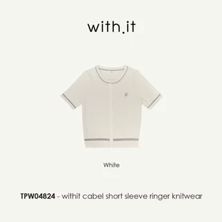Withit Cabel Short Sleeve Knitwear เสื้อไหมพรมแขนสั้น - TPW04824