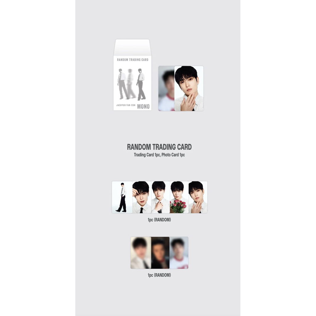 ตะกร้าK.ABC❌ RANDOM TRADING CARD - JAEHYUN FAN-CON TOUR in SEOUL MD