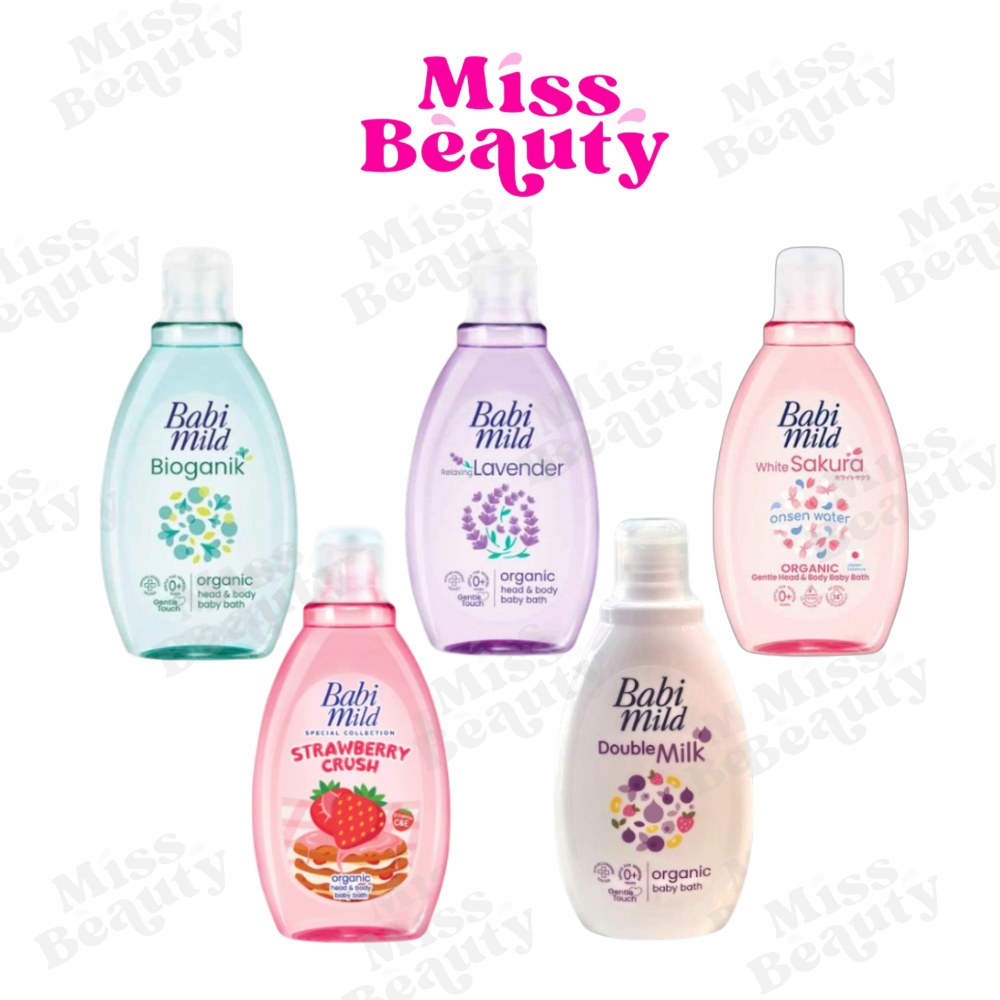 Babi Mild Organic Head & Body baby bath เบบี้มายด์ ออร์แกนิก เฮด & บอดี้ เบบี้ บาธ สบู่เหลวอาบน้ำเด็ก 180/800+350 มล.