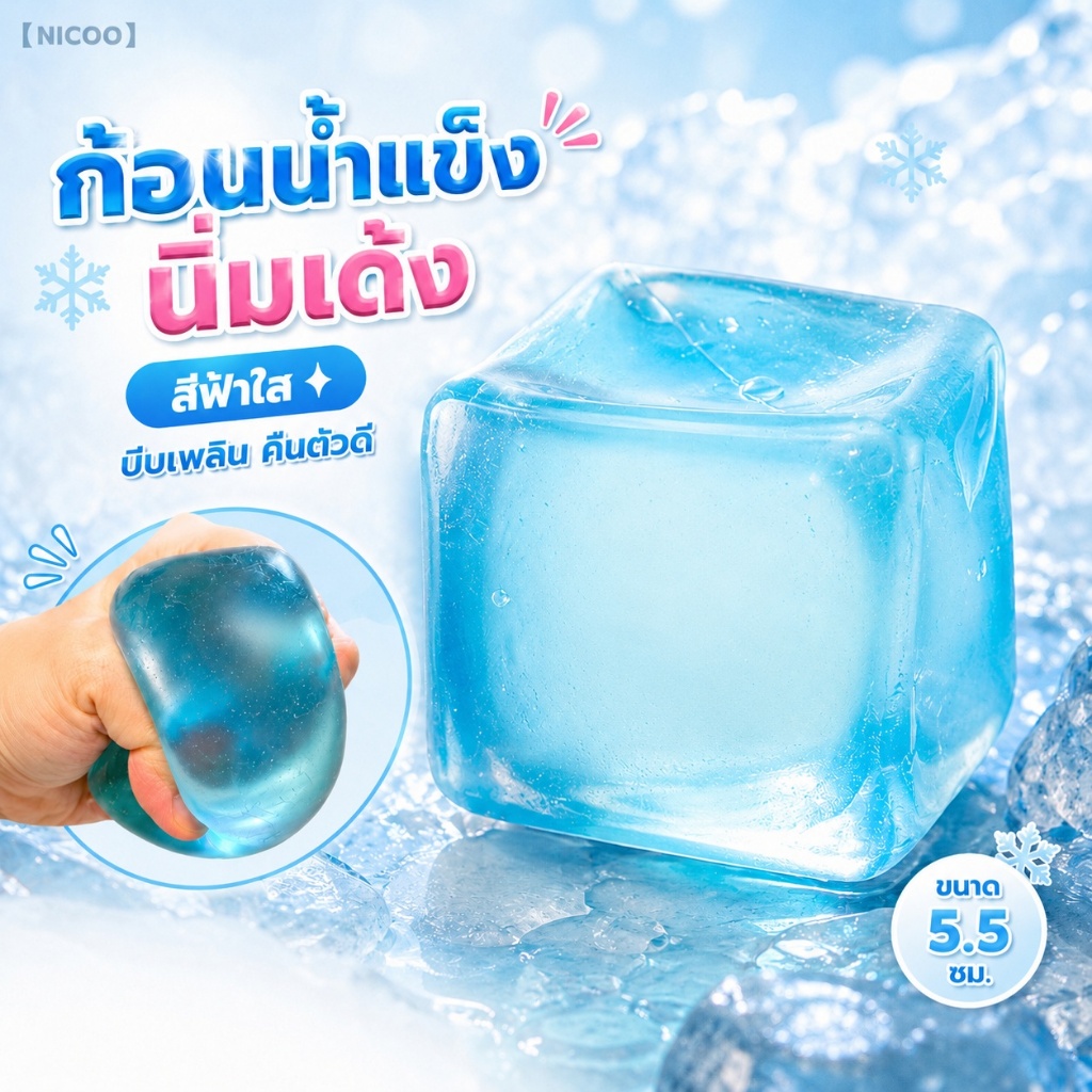 ส่งจากไทย🚚ลูกอมยางนิ่มกดเล่นคลายเครียด นุ่มฟูคืนตัวช้า ของเล่นลดความเครียด