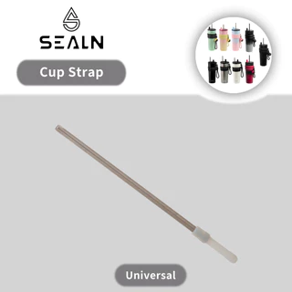 SEALN อุปกรณ์เสริมสำหรับแก้วเก็บความเย็น หลอดดูดยางรัด, ฝาปิด แก้วเก็บความเย็นมีหูจับแก้วเก็บความเย็นแบบสุญญากาศ เซรามิก