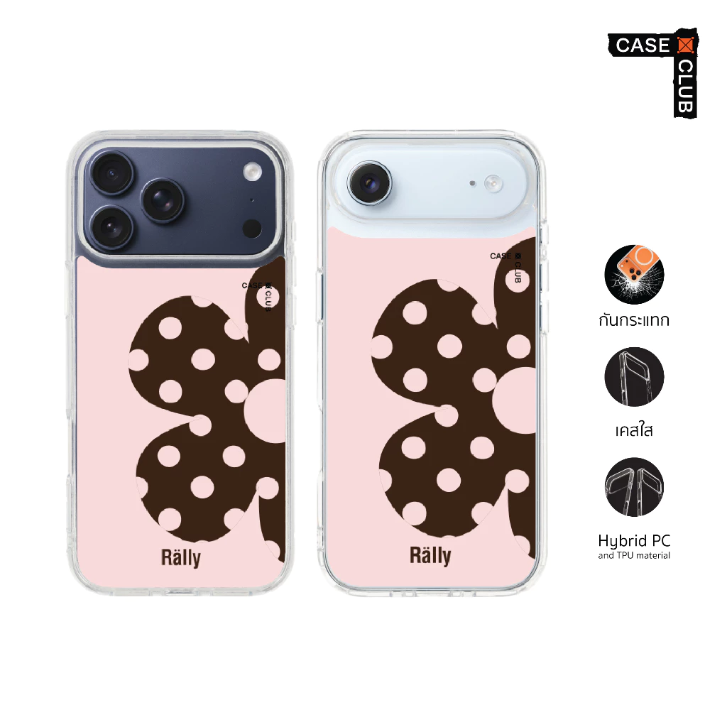 พร้อมส่ง เคส Rally Blush Bloom ดอกไม้ลายจุด กระเป๋าแรลลี่ เคสใส เคสไอโฟน เคสกันกระแทก | CaseClub เคสคลับ ลิขสิทธิ์แท้