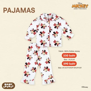 [Babylovett] (V7) Mickey Mouse & Friends - Pajamas ชุดนอนคอปก