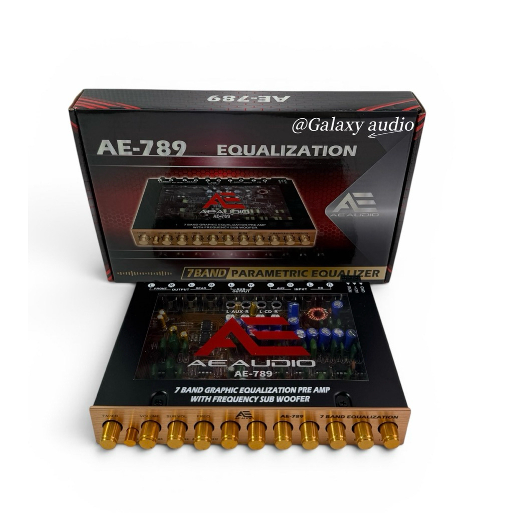 AE-789 💥New 💥ปรีแอมป์ 7แบน AE-AUDIO แยกซับอิสระ ปรีโม 7BAND แจ็คท้ายทิฟฟ่านี่ กลามคมชัด แหลมใสๆ แรงๆ