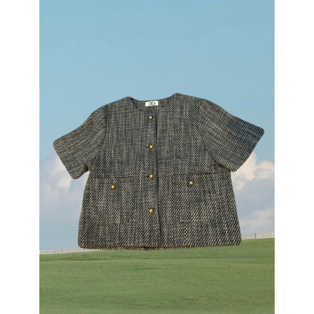 🧺 เสื้อทวิตแขนสั้น จากร้าน Uiui Stuffs 👚🥨 (มือสอง ไม่มีตำหนิ)