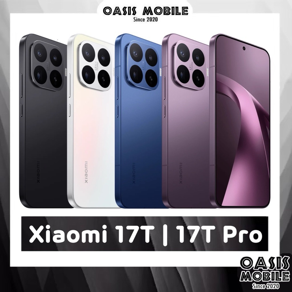 ใหม่ Xiaomi 17T series | Mi17T 6.59" Dimensity 8500 Ultra | Mi 17T Pro 6.83" Dimensity 9500 ศูนย์ไทย