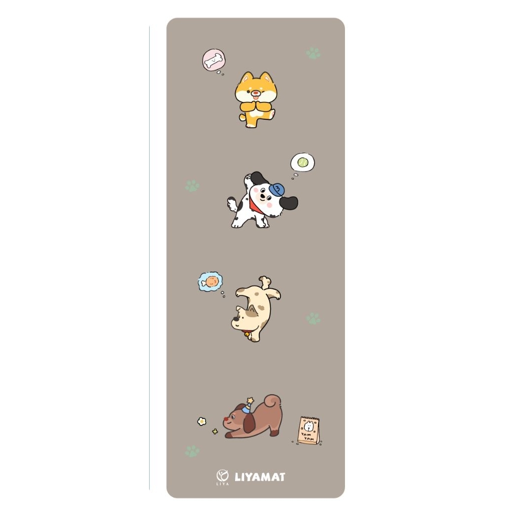 LIYAMAT-เสื่อโยคะ เสื่อโยคะ คุณภาพดี pu+ยางพาราเพิ่มหนา