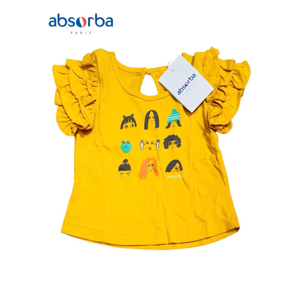 Absorba เสื้อยืด คอกลมเด็ก ผ้าคอตตอน 100% สำหรับเด็กอายุ 1 ปี