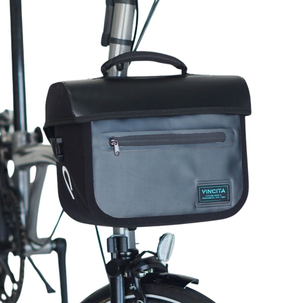 Vincita กระเป๋าหน้าแฮนด์ สำหรับบรอมตัน - X-COOPER / COOPER WATER RESISTANT FRONT BAG BLACK รับประกันการใช้งาน1ปี