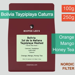 Bolivia Caranavi Taypiplaya Washed เมล็ดกาแฟโบลิเวีย Nordic Filter Roast | Nordic Style