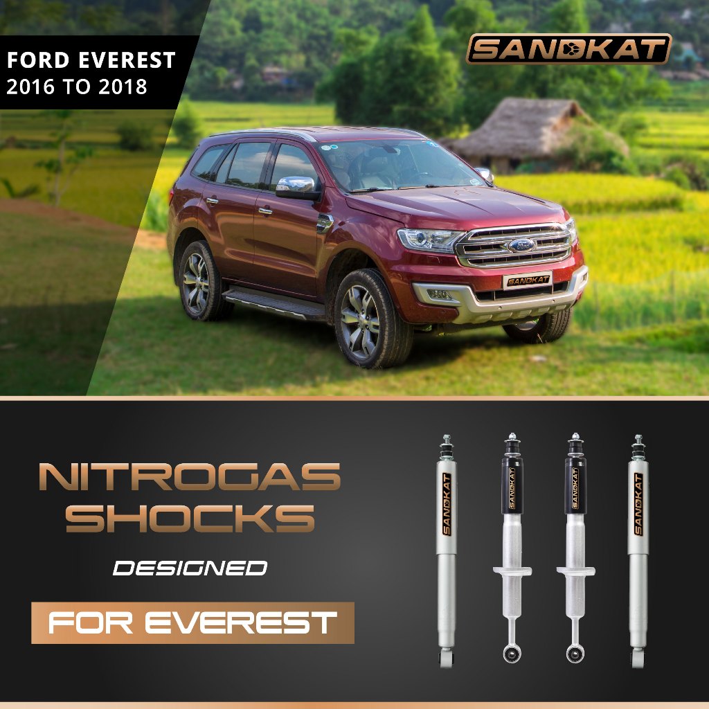 ชุดโช๊ค Nitrogas Shocks Ford Everest ปี 2016 - 2018 (STD, UP 2")