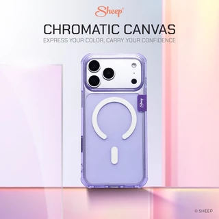 [Sheep Chromatic Canvas For iPhone&Samsung] เคสใสสำหรับไอโฟน13/14/15/16/17 Series และS25U S26U เคสชาร์จแม่เหล็กกันกระแทก