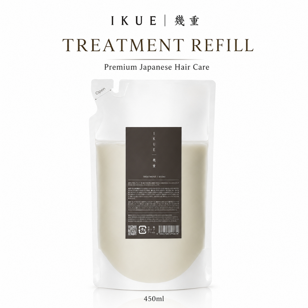 IKUE อิคุเอะ ทรีตเมนต์ผมญี่ปุ่น รีฟิล 450ml ฟื้นบำรุงผมเสีย ผมนุ่มลื่น Premium Hair Treatment
