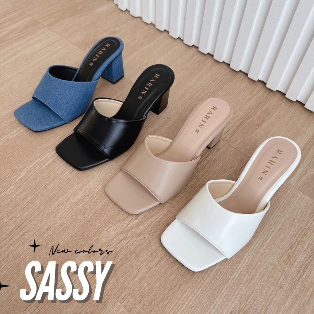 Rarin [ Sassy ] Sz.36-41 รองเท้าส้นสูง 2.5 นิ้ว ***เท้าอวบ/เท้ากว้าง บวกเพิ่ม***