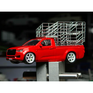!!ขายเฉพาะ คอก!! โมเดลคอกสูงสีเงินล้วน V.2 สายคลีน 1:64 (ใส่ได้เฉพาะรถดีแม็ก Majorette)