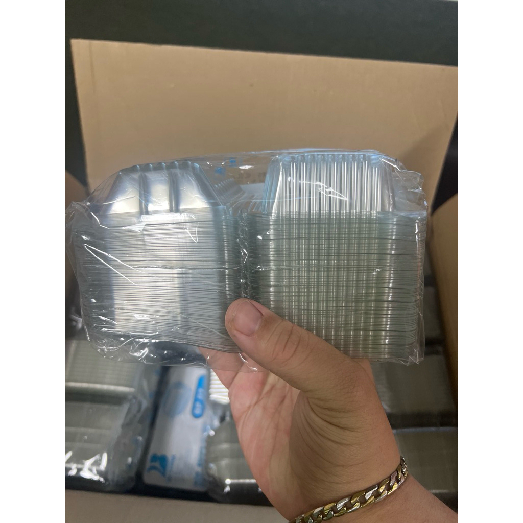 กล่องพลาสติกใส ใส่อาหาร BP02 เนื้อPET ราคายกลัง 4000ชิ้น รูปที่ 3