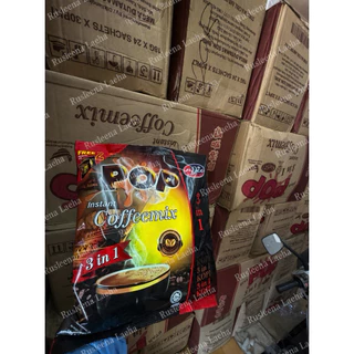 ยกลัง มี30 ห่อ กาแฟป๊อบ (Pop coffee mix) กาแฟ 3 in 1 กาแฟสำเร็จรูป ห่อมี 24 ซอง ขนาด 18ก. ฮาลาล