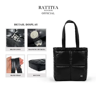 [RATTIYA BANGKOK] Quadra Tote Bag PU / 4 colors กระเป๋านุ่มนิ่ม น้ำหนักเบา ทรงสวย สะพายไหล่ สไตล์มินิมอล￼