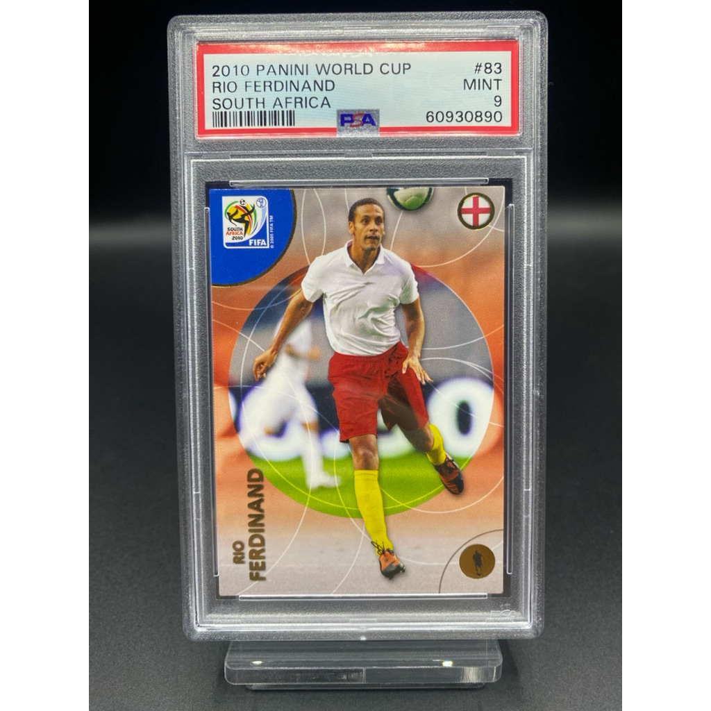 การ์ดฟุตบอล ⚽️ PSA 9 Rio Ferdinand Base Card | 2010 Panini FIFA World Cup South Africa 🏴🛡️✨