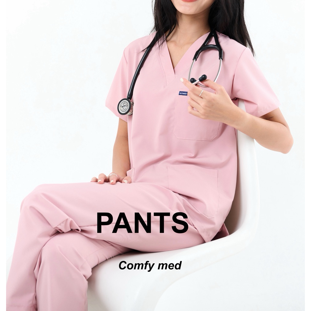 Ultimed | กางเกงสครับ สี Rosepink รุ่น comfy med