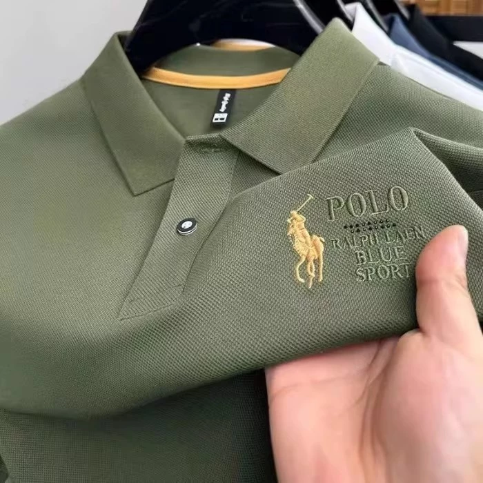 เสื้อโปโลผู้ชายสไตล์คลาสสิก ผ้านุ่มระบายเหงื่อ ลายปักสวย หลายสีให้เลือก ใส่ง่ายทุกโอกาส