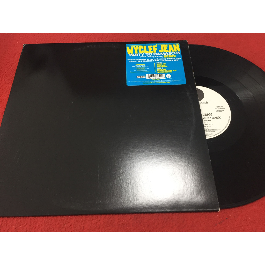Party To Damascus Remix -  Wyclef Jean ขนาด 12 นิ้ว LP ร้าน PinHaiMusic B1