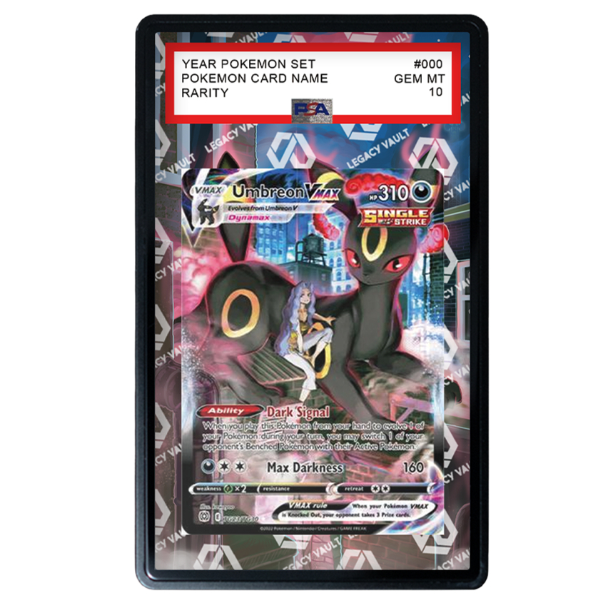 607-(โปรดอ่านรายละเอียดและภาพหน้าสุดท้าย) - Full Art PSA Umbreon VMAX #TG23 Brilliant Stars / #245 V