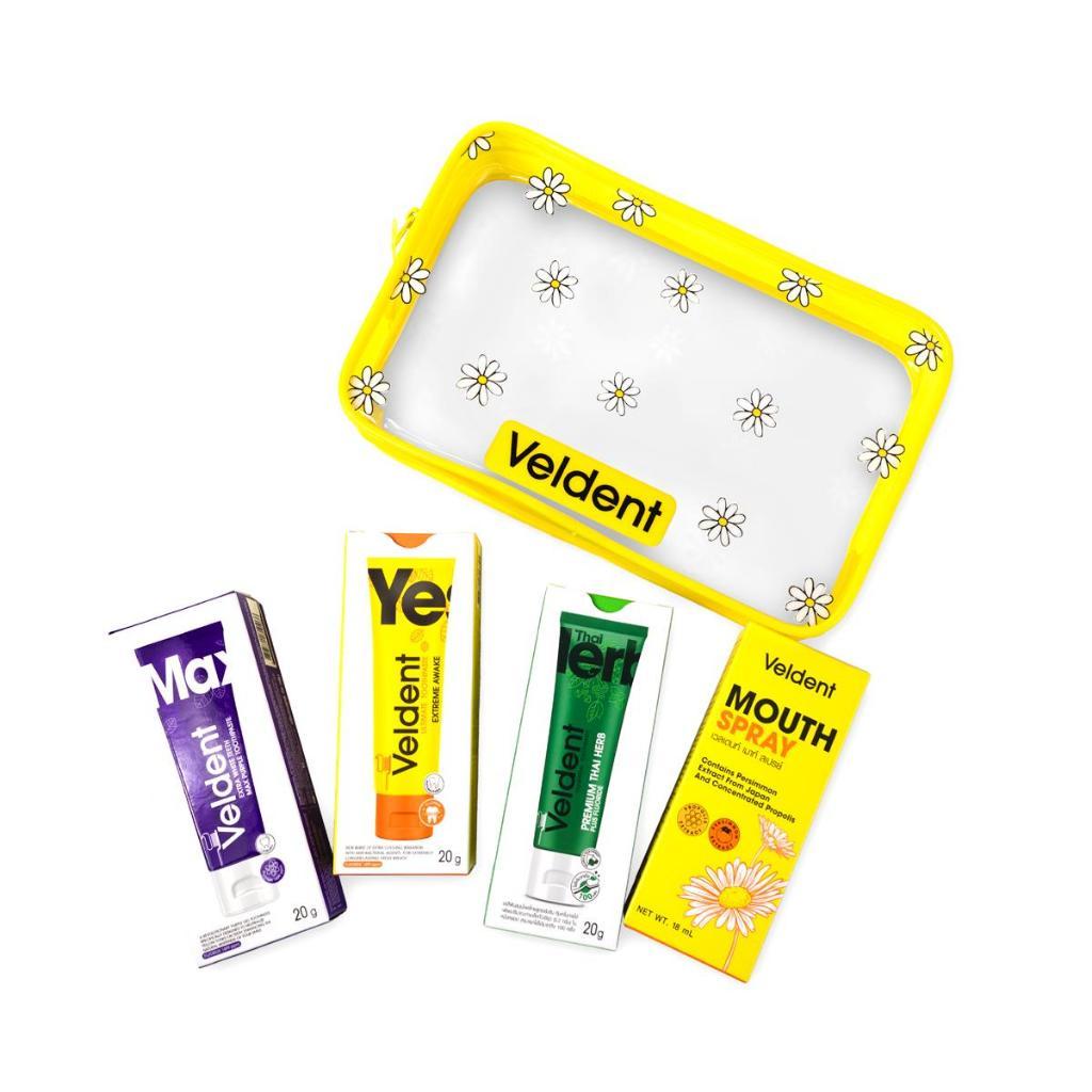 Free gift Special Set ! Veldent Duo care set (Extream awake20g /Extra white20g /thai herb 20g /Propolis 15ml)